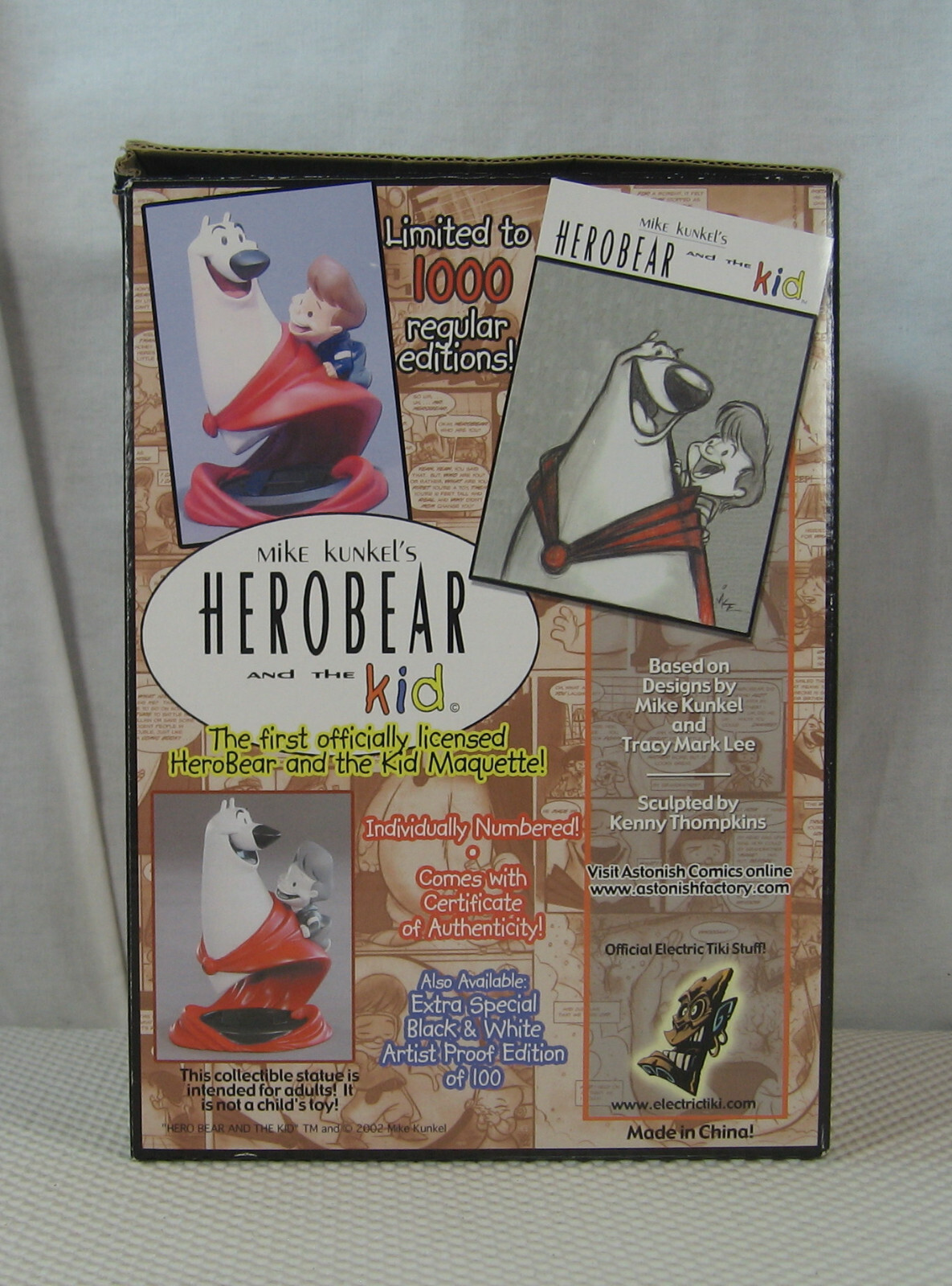HeroBear and the Kid Bust AP 81/100 Mike Kunkel Electric Tiki BRAND NEW - Image 4